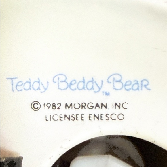 Vintage 1982 Enesco Teddy Beddy Bear Moon Nightlight Nursery Lamp - Picture 6 of 6